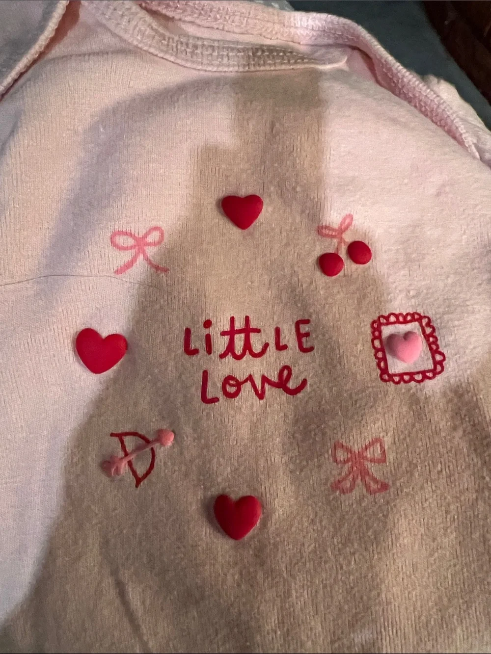 Carter's Pink Baby Girl 2-Piece Heart Bodysuit and Pants Set - Picture 3 of 3